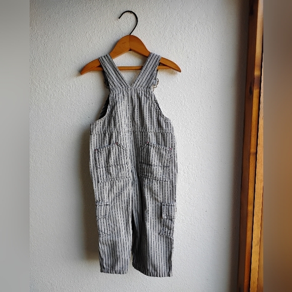 Baseball Stripes Boy Overalls - Picture 5 of 6